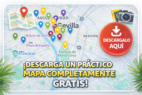 Banner descarga mapa turístico gratis - ViajandoporSevilla.com